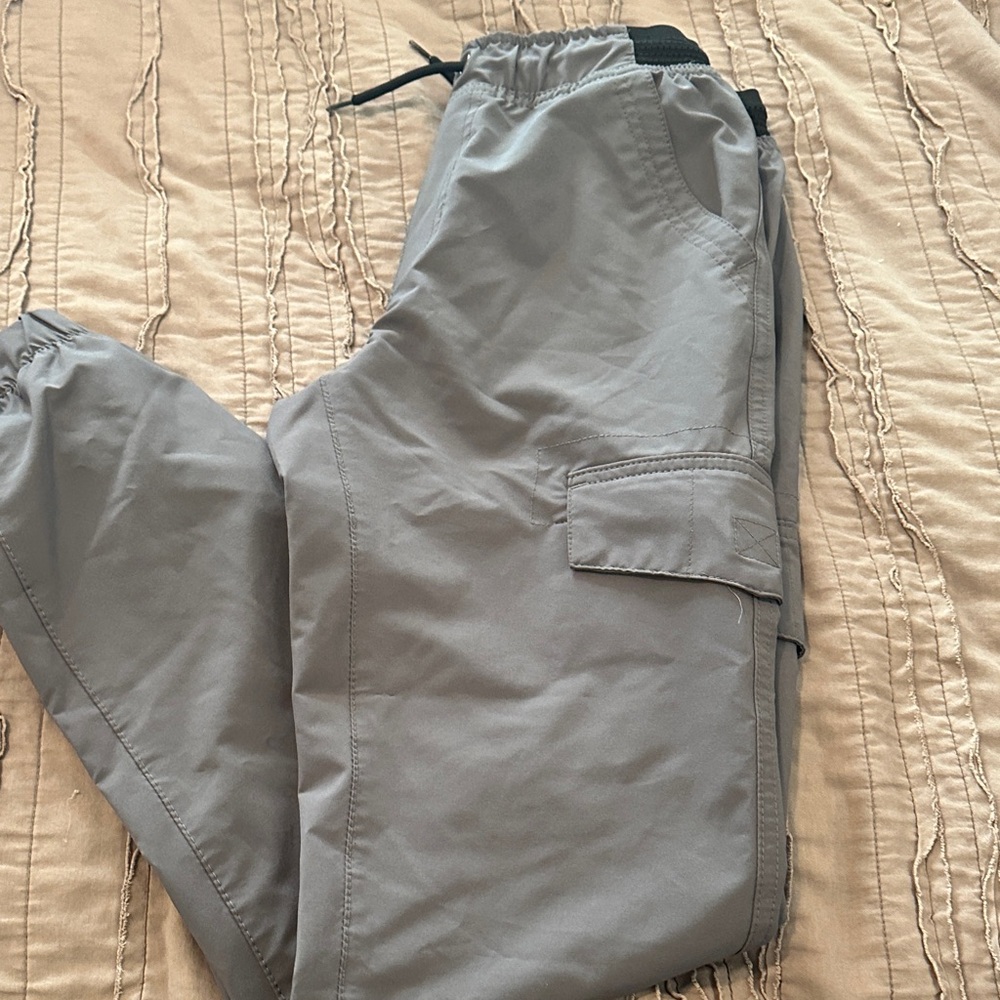 Buffalo David Bitton Light Gray Cargo Pants